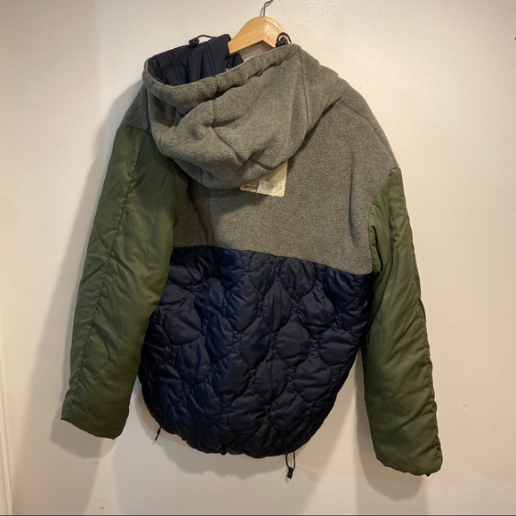 Abercrombie & Fitch Jackets & Coats Abercrombie Fitch Blue Hooded